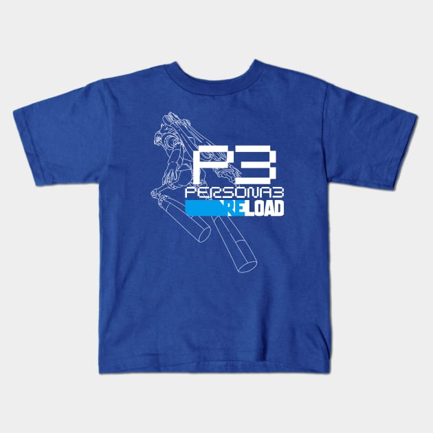 PERSONA 3 RELOAD - ORPHEUS Kids T-Shirt by jorgejebraws